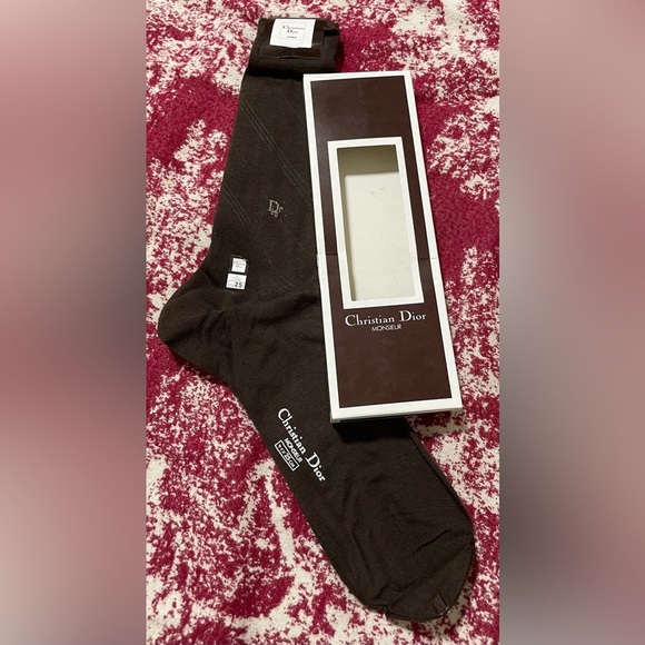 Dior Men's Brown Socks - Picture 2 of 7